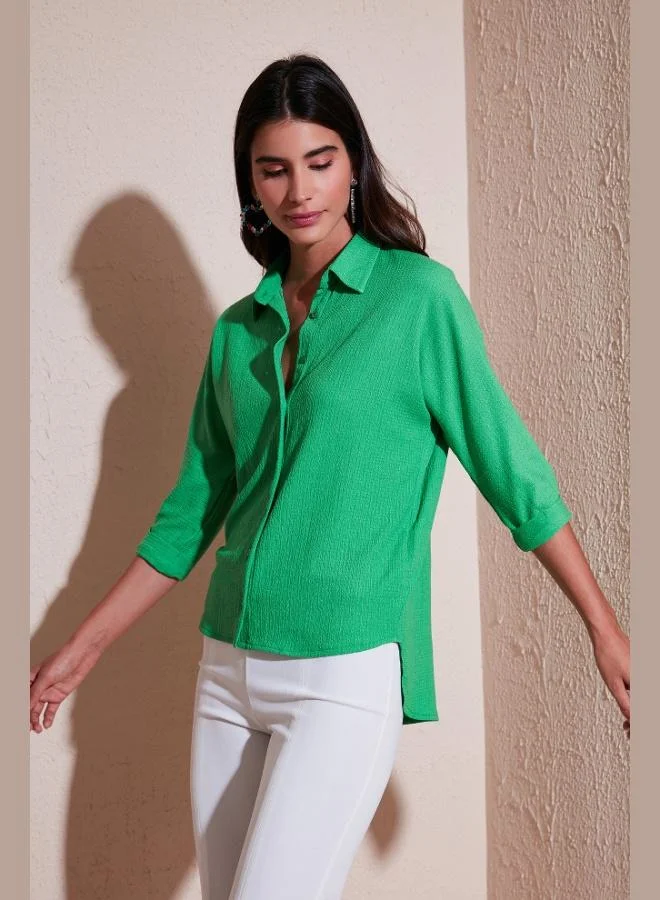 Lela Lela Long Back Truvakar Sleeve Shirt Women's SHIRT 5865596