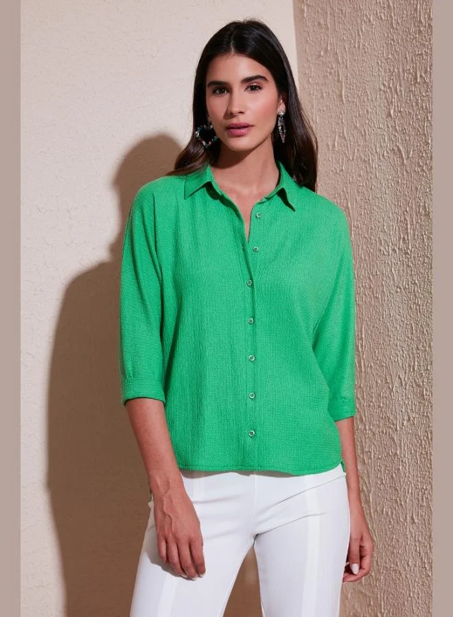 Lela Lela Long Back Truvakar Sleeve Shirt Women's SHIRT 5865596