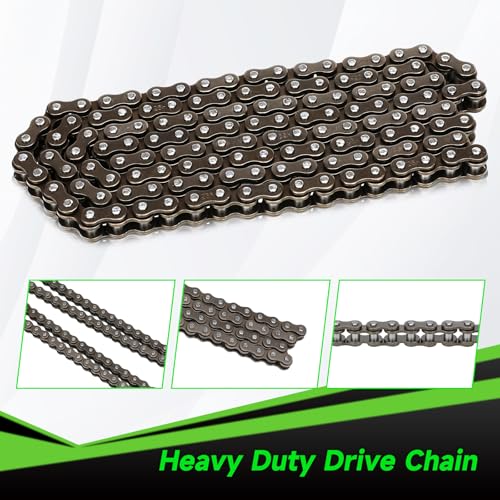 XIKOBY 25H Chain 132 Link 13 Tooth Sprocket Compatible with Razor MX650 MX500 RSF650 SX500 Mcgrath Electric Dirt Bike MY1020 Motor Mini Pit Bike Rocket Scooter Motocross Parts with Chain Tensioner - Image 2