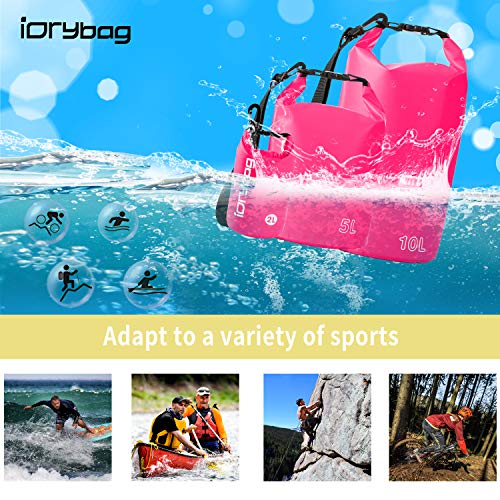 IDRYBAG Dry Bag for Kayaking Waterproof 2L/5L/10L/15L/20L, Small Dry Sack Waterproof Bag for Boating - Image 5