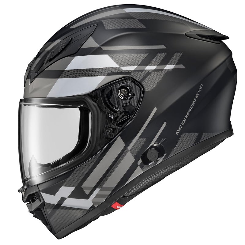 ScorpionEXO R430 Full Face Street Motorcycle Helmet with Bluetooth Ready Speaker Pockets DOT SNELL Paradox Phantom Medium