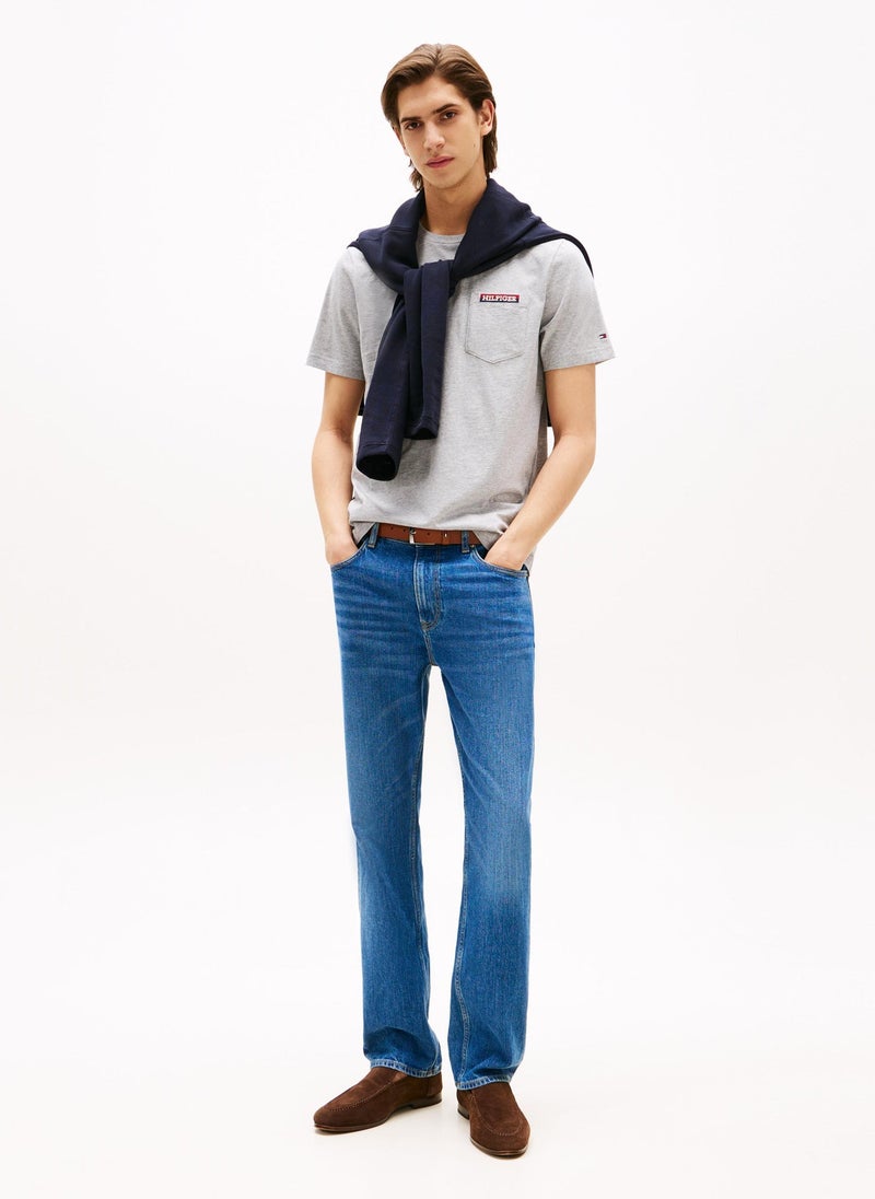 تومي هيلفيغر تيشيرت برقبة مستديرة وشعار وقصة مريحة - Image 4