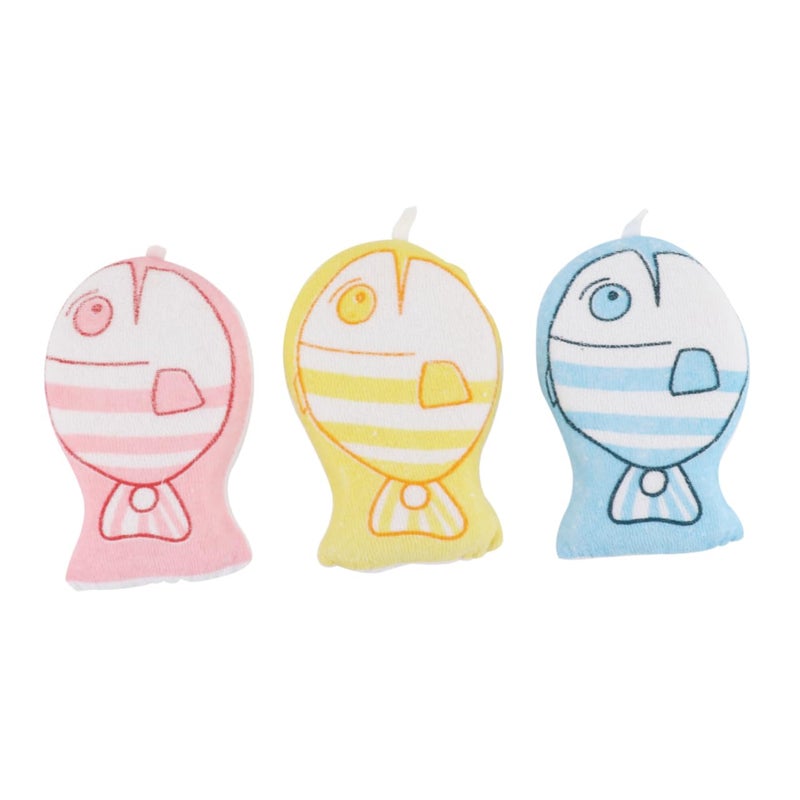 Soft Bath Sponge 3 Pack Cartoon Design Skin Friendly Bathing Ball For Kids - Image 2