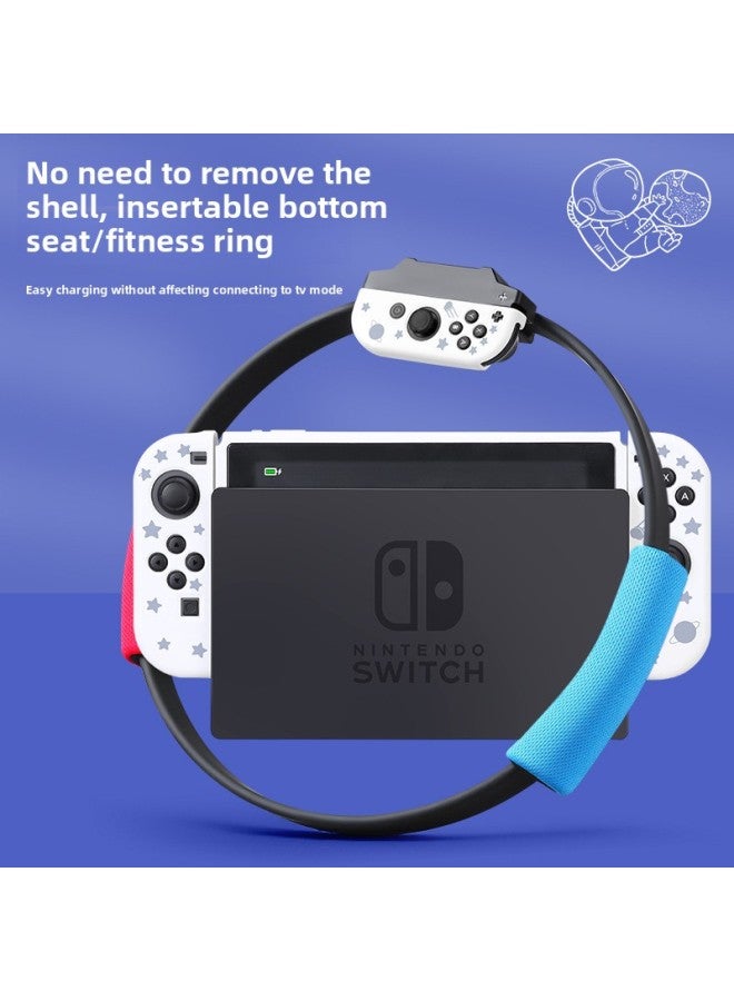 general Nintendo Switch Protective Case Ns Skin-friendly Soft Case Swicholed Frosted Detachable Soft Case Lite Solid Color-Product Color:Default-Model:Lite Theme Soft Shell-【Space Astronaut-Frosted】】 - Image 3