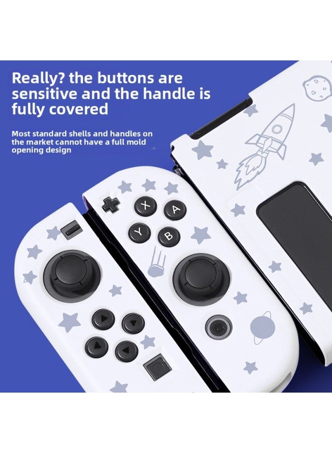 general Nintendo Switch Protective Case Ns Skin-friendly Soft Case Swicholed Frosted Detachable Soft Case Lite Solid Color-Product Color:Default-Model:Lite Theme Soft Shell-【Space Astronaut-Frosted】】 - Image 4