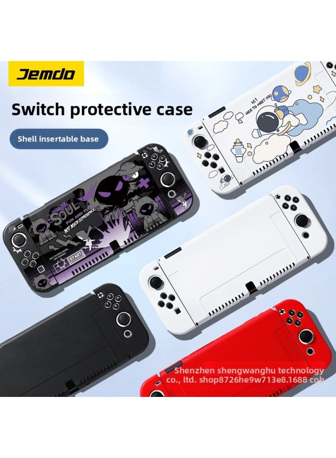 general Nintendo Switch Protective Case Ns Skin-friendly Soft Case Swicholed Frosted Detachable Soft Case Lite Solid Color-Product Color:Default-Model:Lite Theme Soft Shell-【Space Astronaut-Frosted】】 - Image 2