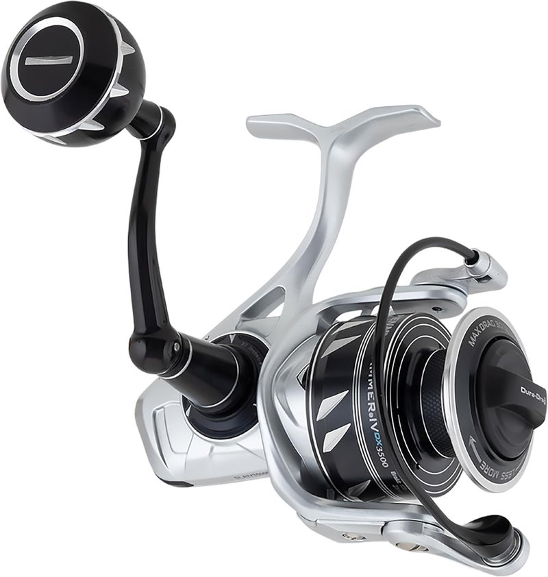 Penn Slammer IV DX Spinning Fishing Reel 3500 - Silver/Black - Image 1
