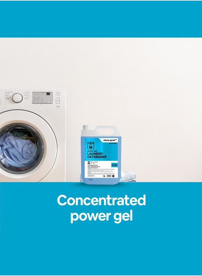 cleany genie - Long Lasting Power Gel Laundry Detergent Liquid 5L - Image 1