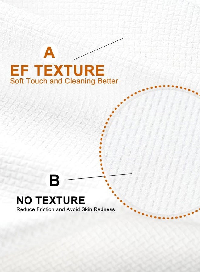 LUXU Large Disposable Face Towel,Extra Thick Soft Facial Towels Plant Fiber Facial Washcloth Biodegradable Dry Wipes for Sensitive Skin,Cruelty Free-100 Count - Image 3