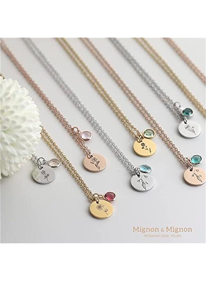 عربست قلادة زهرة شهر الميلاد قائمة بالأحجار الكريمة طلب عرسى للصديقة أفضل هدية عيد ميلاد لها حفلة استحمام عروس عيد الأم - CN-FLBS - Image 2