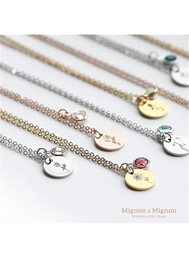 عربست قلادة زهرة شهر الميلاد قائمة بالأحجار الكريمة طلب عرسى للصديقة أفضل هدية عيد ميلاد لها حفلة استحمام عروس عيد الأم - CN-FLBS - Image 4