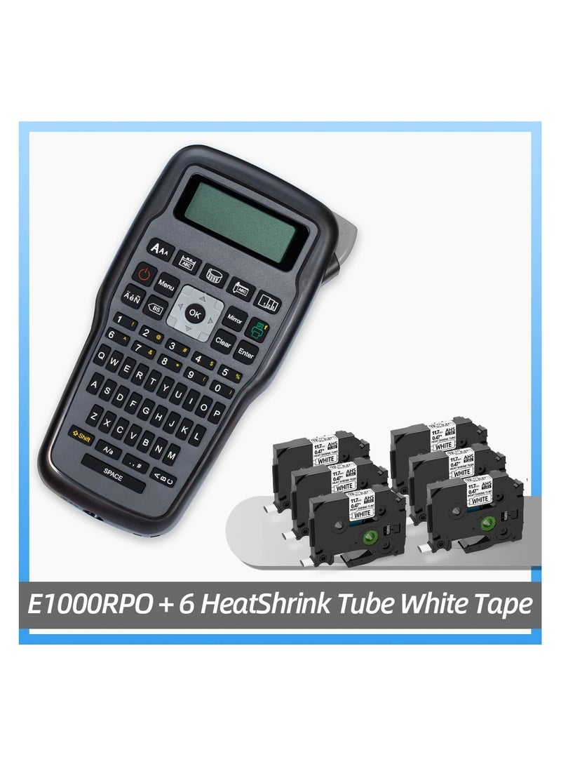 Industrial Label Printer Portable Electronic Labeller 203dpi Compatible for Brother Heat Shrink Tube Printer for Wraping Cabel - Image 1