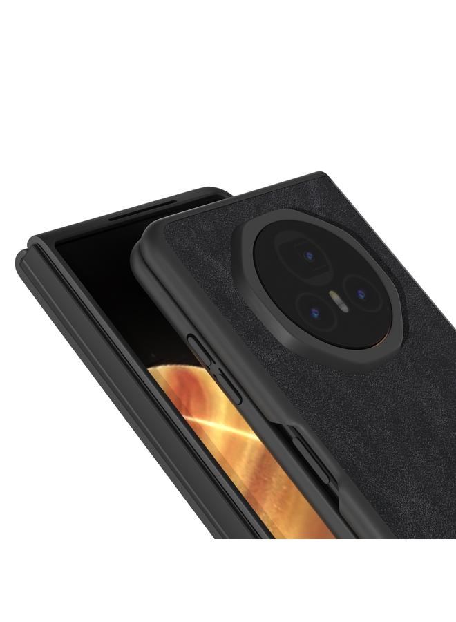 S-TOP Case For Honor Magic V3 PU Leather Black Edge Phone Case - Image 4