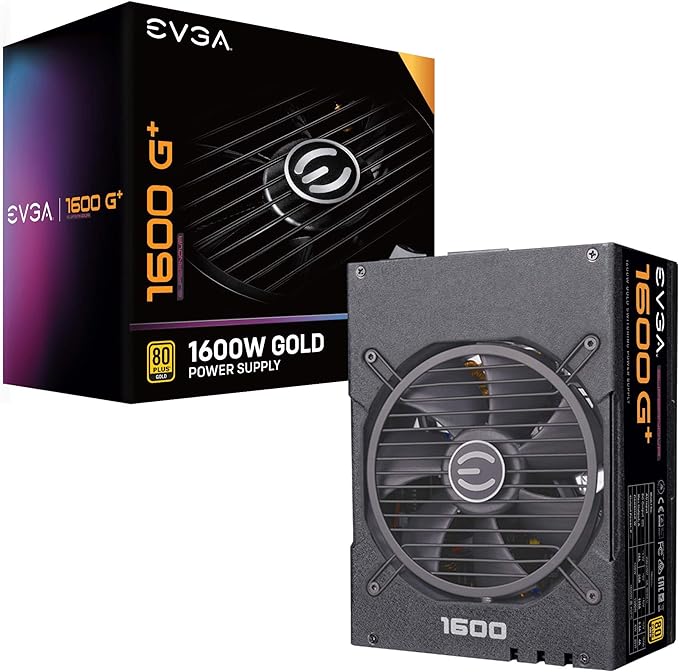 EVGA SuperNOVA 1600 G+, 80+ GOLD 1600W, Fully Modular - Image 1