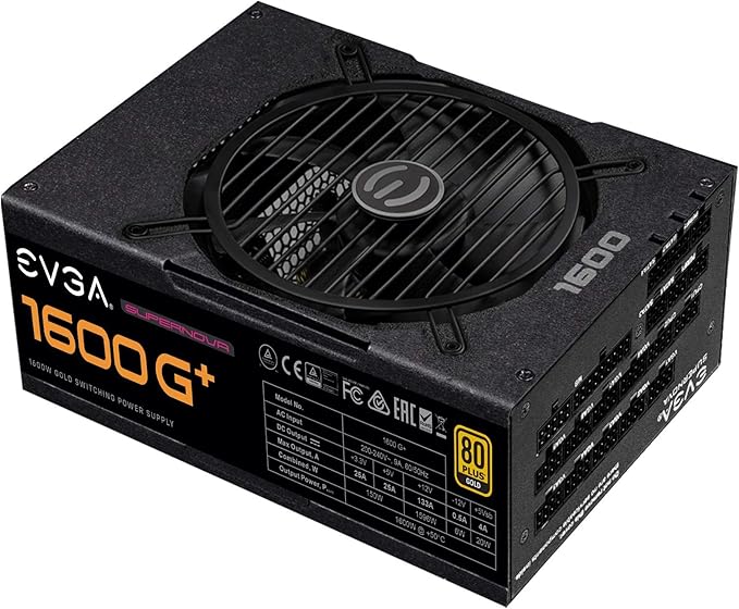 EVGA SuperNOVA 1600 G+, 80+ GOLD 1600W, Fully Modular - Image 3