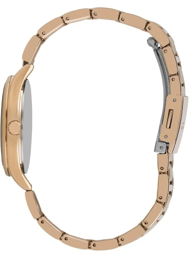 Lee Cooper Women's Quartz Movement Watch, Analog Display and Metal Strap - LC07518.420, Rose Gold