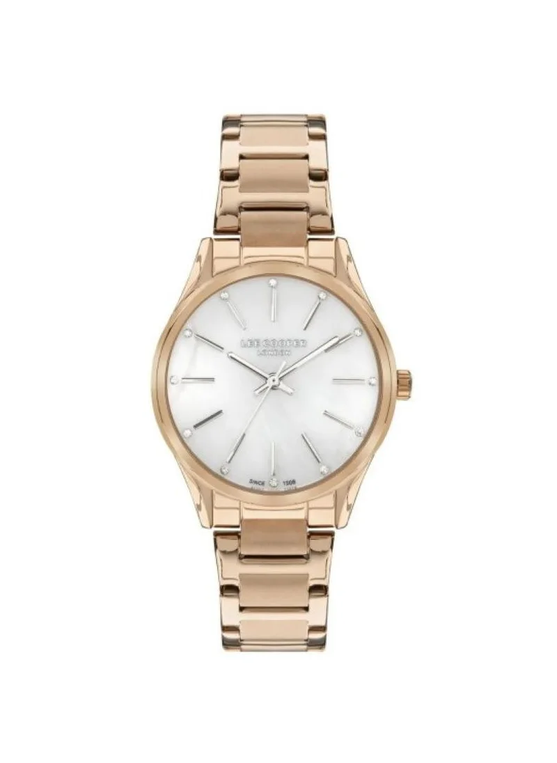 لي كوبر Lee Cooper LC07518.420 Women's Analog Display Watch & Metal Strap Rose Gold