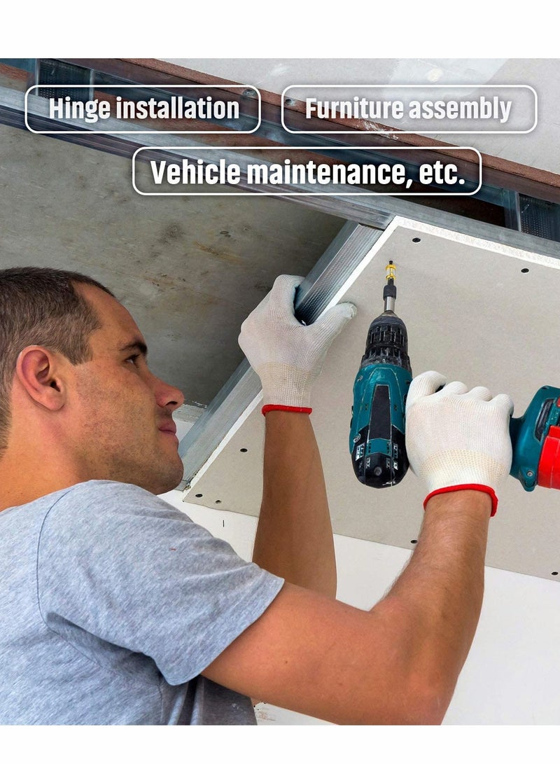 سيوسي 5pcs Magnetic Screw Ring, Removable Metal Magnetizer Screw for 1/4 Inch Hex Screwdriver and Power Bits - Image 5