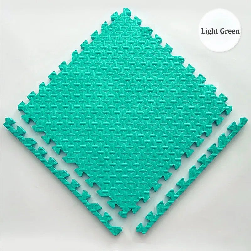 Bluejw 30*30 cm (11.8 X 11.8 In.), T-Pattern, Jigsaw Fitness Foam Tiles, Interlocking Eva Foam Mat for Gym Floors Baby Play Mats - Image 1