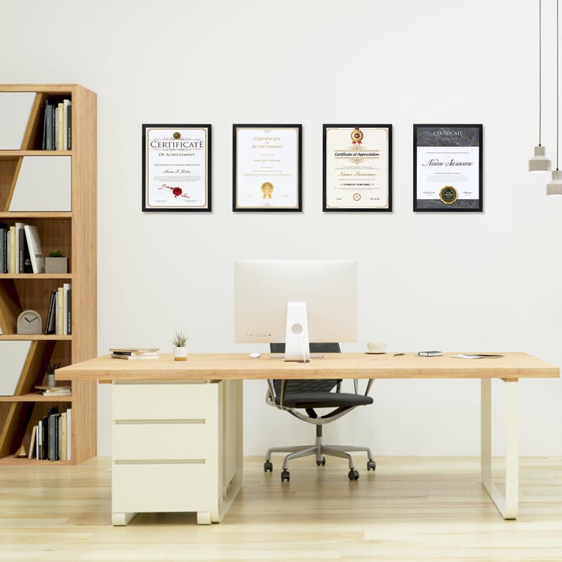 جيفت جاردن GiftGarden 8.5x11 صورة صورة دبلوم الدبلوم 8.5 من إطار الصورة السوداء. - Image 4