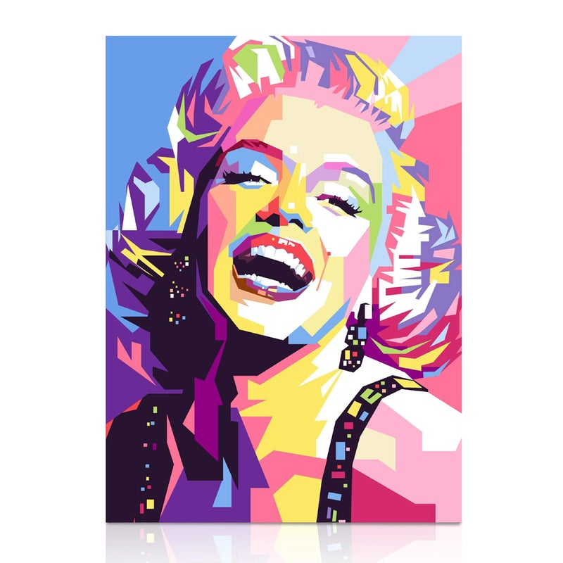 Modern Merch Diamond Art for Adults 12x16 Celebrity Pop Art Movie Star 5D Diamond Painting Kits for Adults DIY Wall Decor Cross Stitch Gem Art Full Round Drill 12x16in