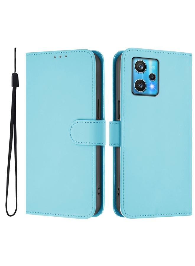 S-TOP Case For Realme 9 Pro+ 5G / 9 4G Global Skin Feel Solid Color Leather Phone Case with Lanyard - Image 2