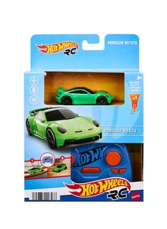 Hot Wheels RC  Cars, Remote-Control Porsche 911 In 1:64 Scale, Recharges With Usb Cable, On- And Off-Track Racing, Turbo Boost, Gift For Kids  - Image 1