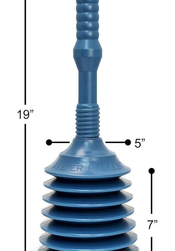 Master Plunger G.T. Water Products, Inc. MP200 in Teal - High Efficiency Drain Cleaning Tool - Image 2