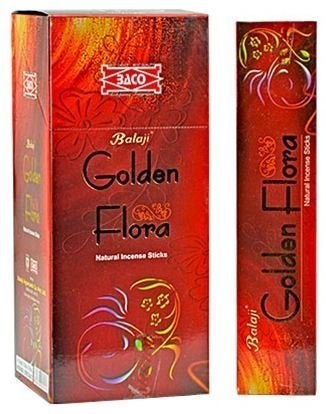 Golden Flora Natural Incense Sticks 12 Packs of 15 Sticks Each