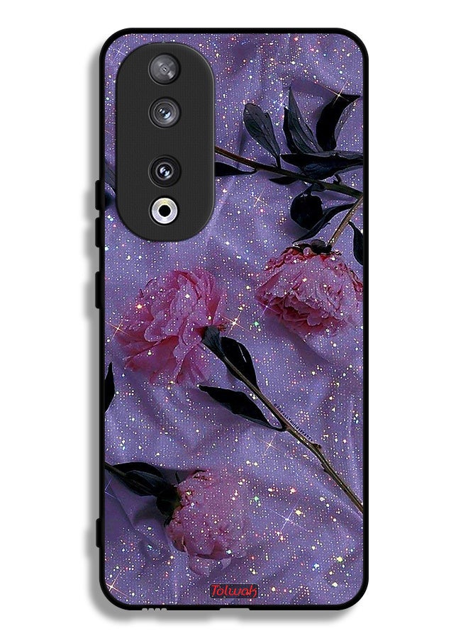 Tolwak Honor 90 Protective Case Cover Glitter Roses - Image 1