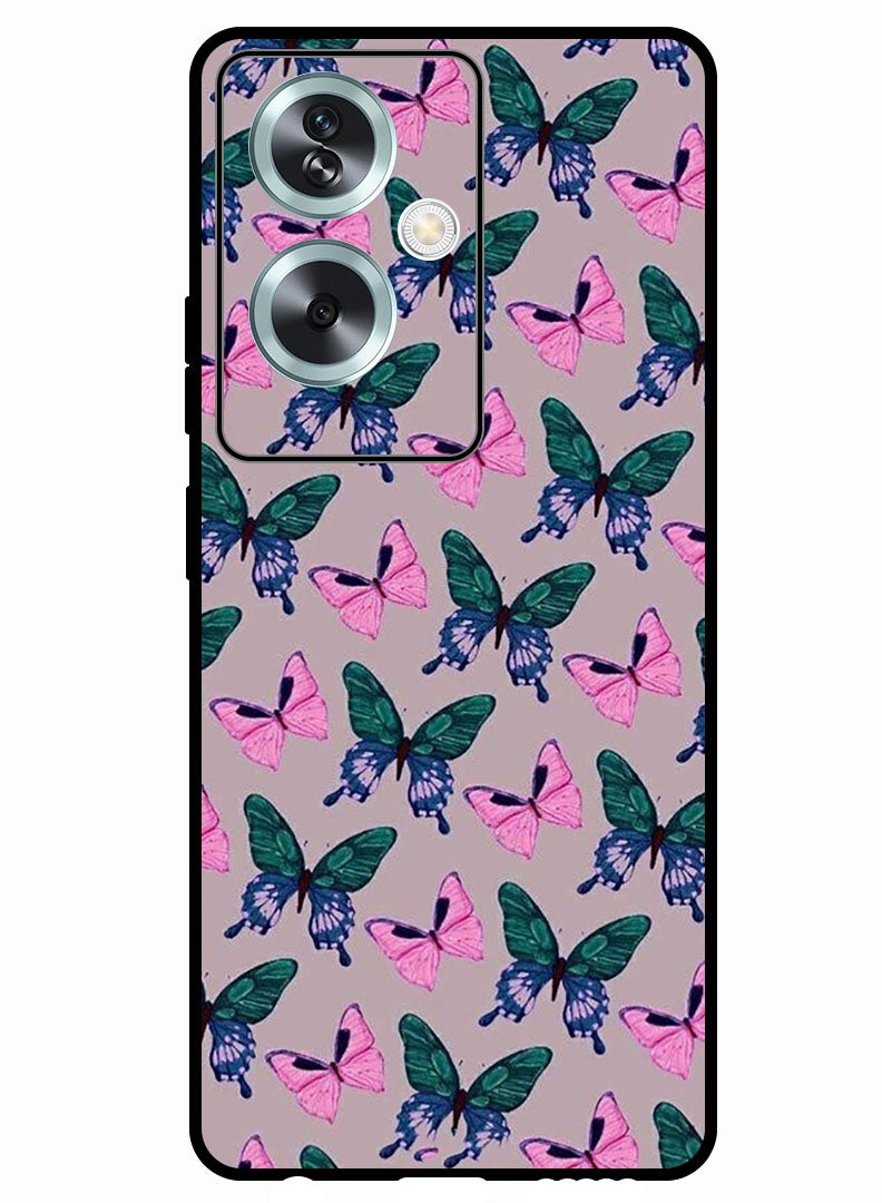 Theodor Protective Case Anti Scratch Shock Proof Bumper Cover For Oppo A2 Butterflies (2) - Image 1