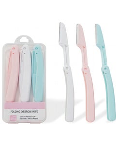 Viedouce 3Pcs Eyebrow Razor,Dermaplane Razor,Face Razors for Women,Dermaplaning Tool for Face  - Image 1