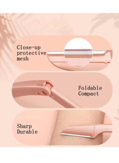 Viedouce 3Pcs Eyebrow Razor,Dermaplane Razor,Face Razors for Women,Dermaplaning Tool for Face  - Image 3