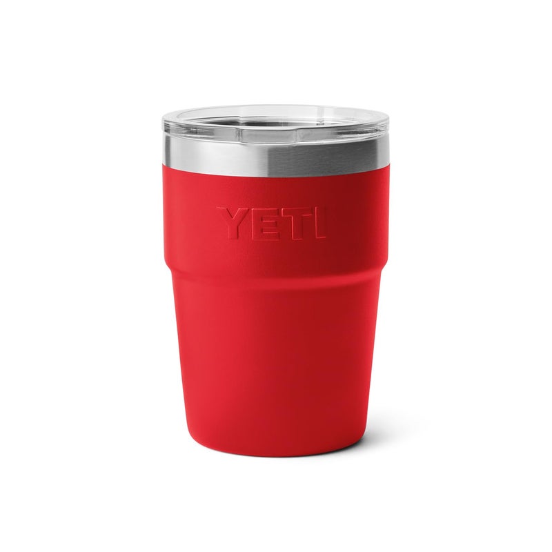 YETI Rambler 16 oz Stackable Tumbler, Vacuum Insulated, Stainless Steel with MagSlider Lid, Rescue Red - Image 5