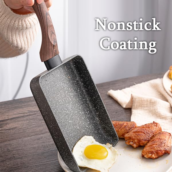 Ciciglow Aluminum Japanese Omelette Pan, Nonstick Pancake Egg Pan, 35.5cm x 13cm / 14.0in x 5.1in - Image 2