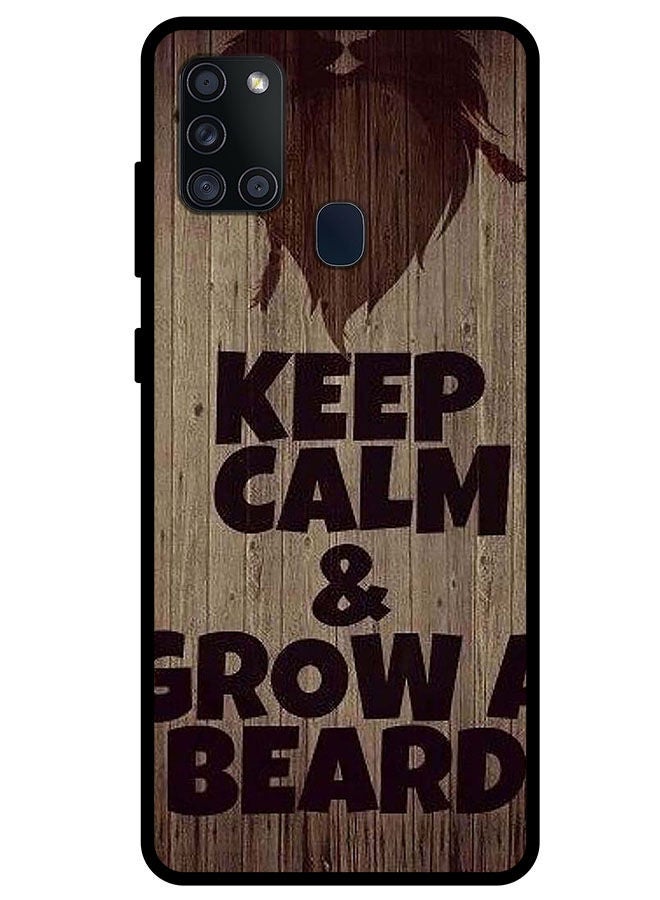 Theodor Protective Case Cover For Samsung Galaxy A21s Keep Clam & Glow Bread - Image 1