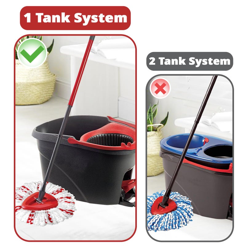 Dwavele [2026 New Version] Mop Head Replacement - 40% More Cleaning Powerï¼Œ3 Pack Spin Mop Replacement Head for Easy Wring 1-Tank System, Easy Cleaning, Microfiber and Machine Washable - Image 2