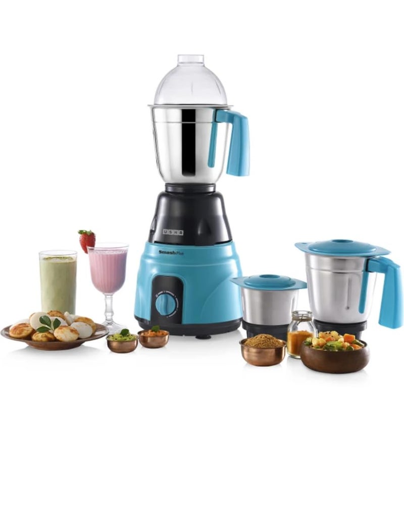 USHA Smash Plus Mixer Grinder MG-3771 Green 750 Watt - Image 1