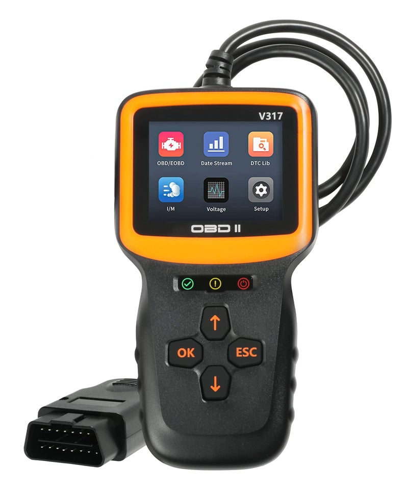 SUJADE YAKEFLY OBD2 Scanner Diagnostic Tool,Car OBD2 Scanner Code Reader Engine Fault Code Reader Scanner,Vehicle Check Engine Light Scan Tool, Car OBDII/EOBD Diagnostic Scan Tool for All Vehicles After 1996 - Image 1