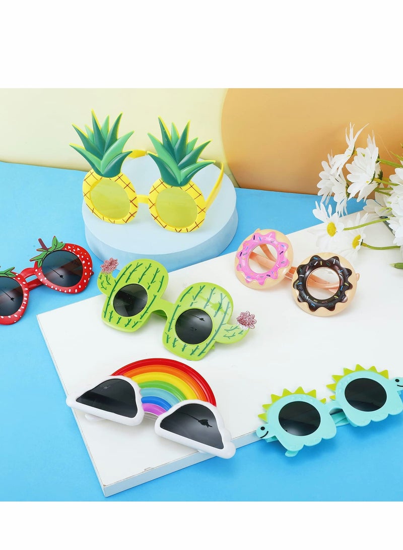 KASTWAVE Party Sunglasses, Funny Hawaiian Glasses, 6 Pairs Novelty Sunglasses Party Glasses, Funny Hawaiian Glasses Novelty Glasses for Kids Adults Beach Party Decorations - Image 4