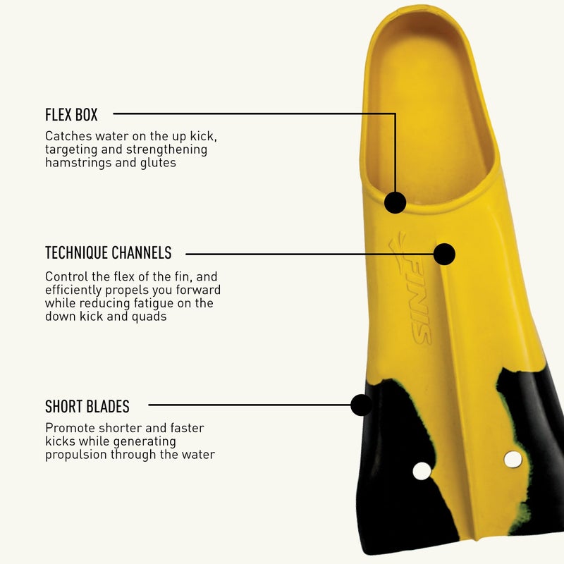 FINIS Youth Zoomer Z2 Fins, Gold - F - Image 4