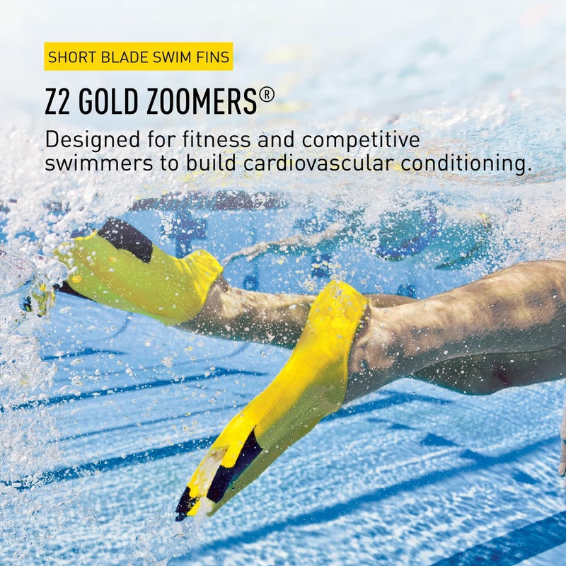 FINIS Youth Zoomer Z2 Fins, Gold - F - Image 2