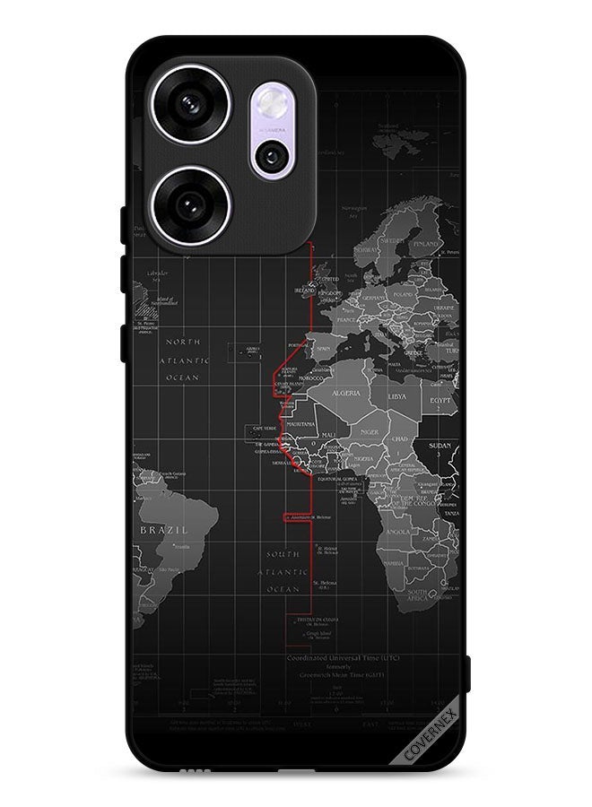 Covernex غطاء حماية أوبو رينو 14 إف خريطة العالم - Image 1