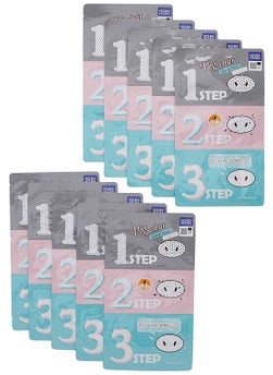 Holika Holika HOLIKA HOLIKA Pig Clear Black Head 3Step Kit 10 Sheet HHPNCBH3SK10 