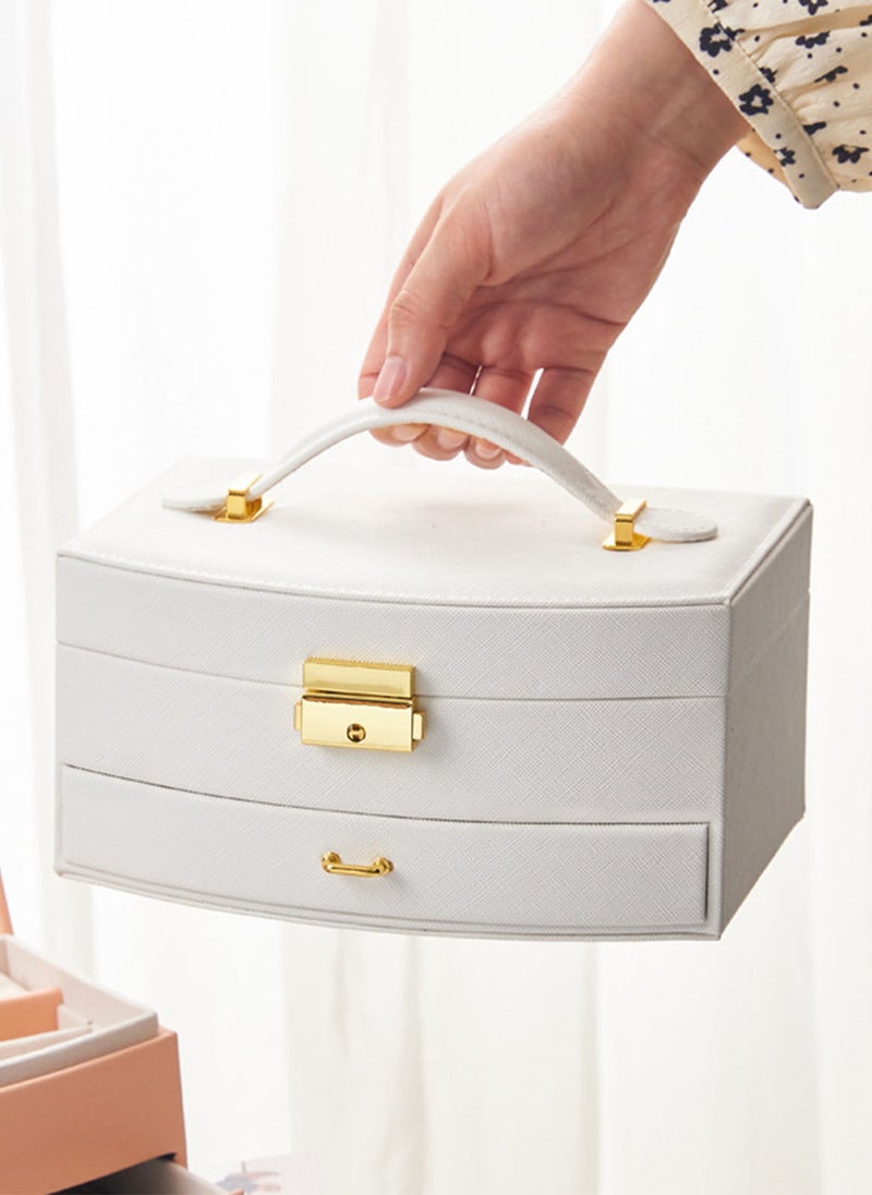 Sharpdo Double Layer Jewelry Drawer Storage Box 20*17*10CM - Image 2