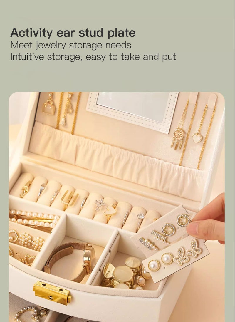 Sharpdo Double Layer Jewelry Drawer Storage Box 20*17*10CM - Image 5