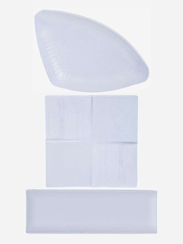Servewell Platter Matte Set 3 pc White - Image 2