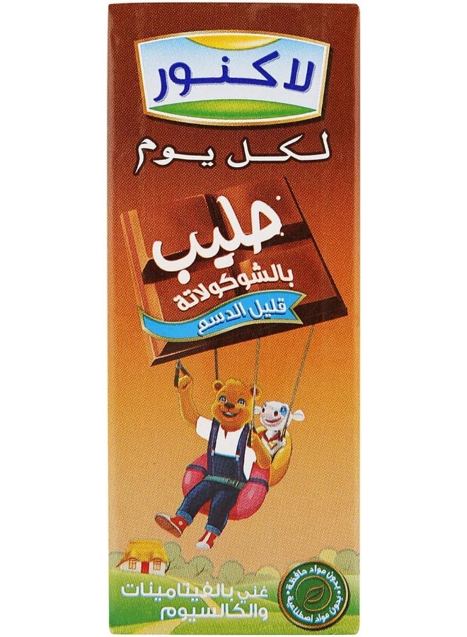 Lacnor Essentials Chocolate Milk, 100% Natural, Low Fat, Rich in Vitamin and Calcium, 28% Reduced Sugar, 180 ML Pack of 8 - Image 5