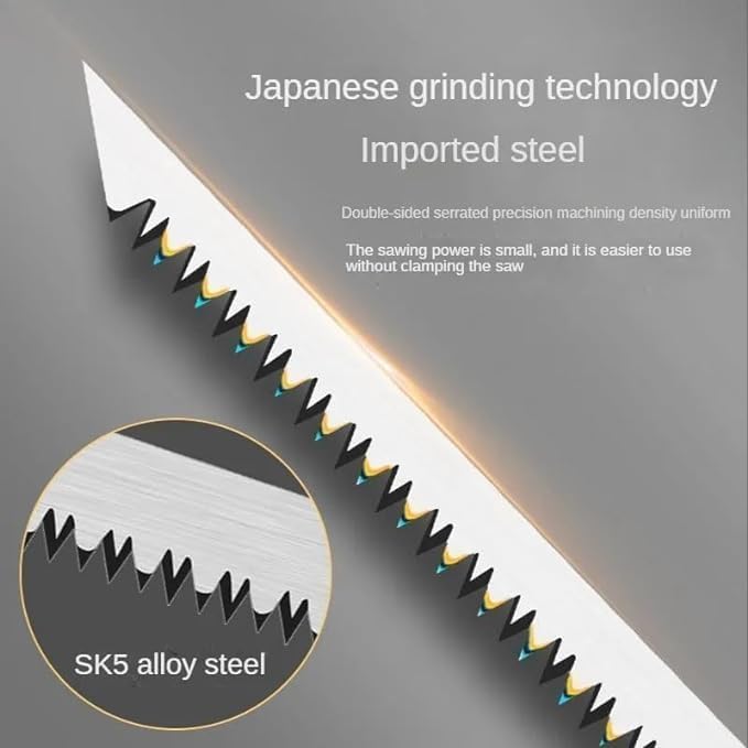 Zipzox Portable Hand Saw High Strength SK5 Saw Home Manual Pruning Hacksaws Garden Folding Best for Camping Gardening Hunting Cutting Wood Pruning Saw Trimming Pack Of 1 - Image 4