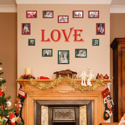 CORE ART 8x10 Picture Frames Red Photo Frames Set of 2, 8 by 10 Colorful Frame with HD Plexiglass, Wall or Tabletop Display - Image 2